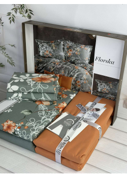 Poplin Florska постіль з поплин. Євро розмір. Romeo home Туреччина.