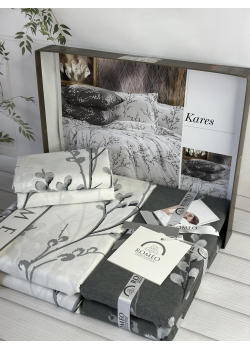 Poplin Kares постіль з поплин. Євро розмір. Romeo home Туреччина.