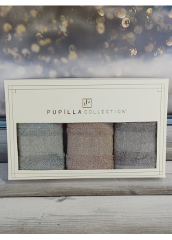 Pupilla Kristal bej 30х50см., 3в1. Бамбукові рушники.