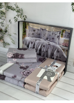 Riona сатинова постільна білизна. Євро розмір. Romeo home Туреччина.