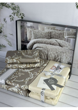 Sandra сатинова постільна білизна. Євро розмір. Romeo home Туреччина.
