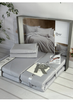 Tensel Qxm Gri сатинова постільна білизна. Євро розмір. Romeo home Туреччина.
