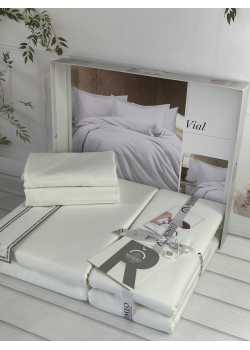 Viol Однотонное сатинова постільна білизна. Євро розмір. Romeo home Туреччина.