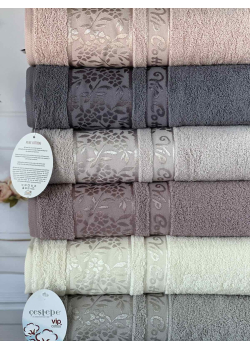 Vip cotton Buket махрові рушники 70х140см., 6 шт/уп. CestepeТуреччина.