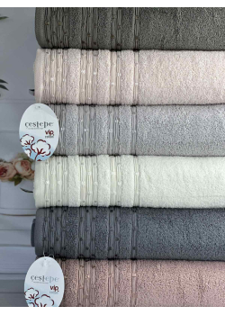 Vip cotton Lupen махрові рушники 70х140см., 6 шт/уп. CestepeТуреччина.