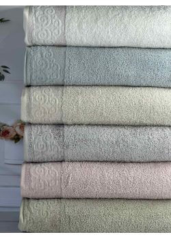 Vip cotton Sila махрові рушники 70х140см., 6 шт/уп. CestepeТуреччина.