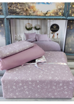 Wisterial lilac фланелева постіль. Сімейний розмір. Belizza Туреччина.