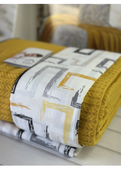 Yellow Літній набір з Плед машинна в'язка. Romeo home Туреччина